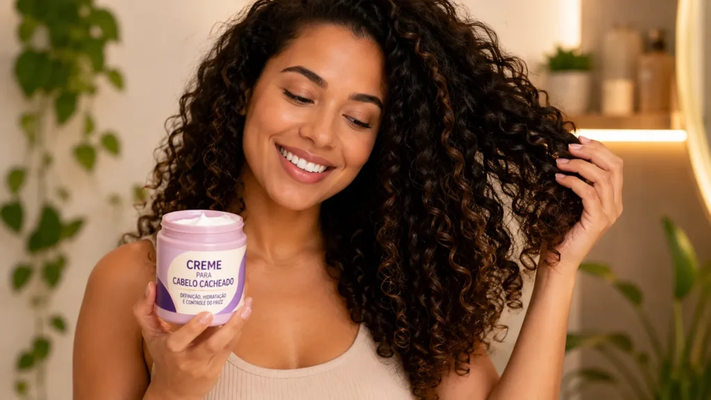 creme para cabelo cacheado